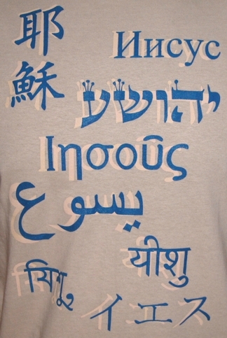 "Name Above Every Name"   Tee Shirt by Balancing the Sword  - Front Close