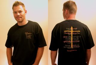 "What is Truth"—Pontius Pilate   Tee Shirt by Balancing the Sword  - Front and Back